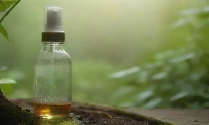 Un jardín soleado y vibrante con hojas brillantes, flores blancas, y un ambiente acogedor que evoca naturaleza en armonía