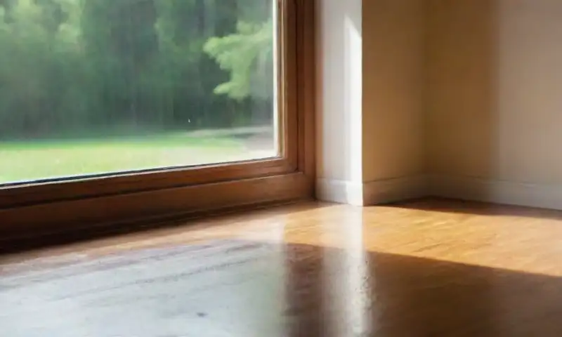 Un cálido y luminoso suelo de madera refleja la luz