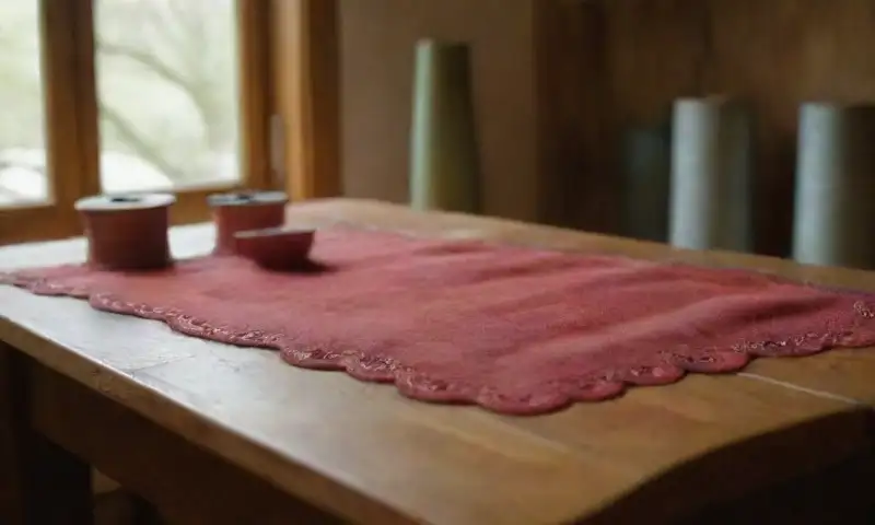 Una acogedora escena de taller con materiales de manualidades ordenados, luz cálida y un ambiente invitante